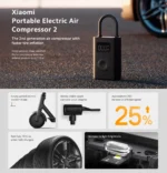Xiaomi Portable Electric Air Compressor 2 Inflator Pump - Image 2