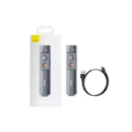 Baseus WKCD010013 Orange Dot Green laser Wireless Grey Presenter - Image 3