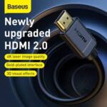BASEUS HDMI TO HDMI 2.0 4K CABLE 3M