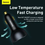 Baseus Quick Charge™ 5 Technology Multi-Port Fast Charge Car Charger C+C+U 160W - Image 4