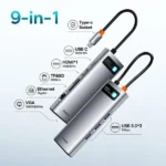 Baseus Metal Gleam Series 9-in-1 Multifunctional Type-C Hub Portable Docking Station