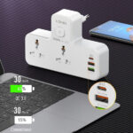 LDNIO SC2311 20W 3-Port USB Charger Extension Power Strip - Image 4